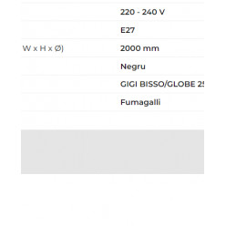 Уличный светильник Fumagalli GIGI BISSO/GLOBE 250 3L 8.5 Вт E27 IP55 2700 - 4000 - 6500K 220 - 240 В